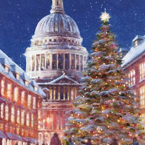060fp St Paul's Cathedral, Christmas Eve